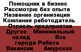 Помощник в бизнес. Рассмотрю без опыта › Название организации ­ Компания-работодатель › Отрасль предприятия ­ Другое › Минимальный оклад ­ 45 000 - Все города Работа » Вакансии   . Амурская обл.,Благовещенск г.